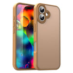 Custodia per telefono Fanying Series con foro per fotocamera di precisione, in PC ibrido TPU traslucido satinato, finitura ibrida TPU traslucida, ibrida in TPU., For iPhone 17 Pro, For iPhone 17