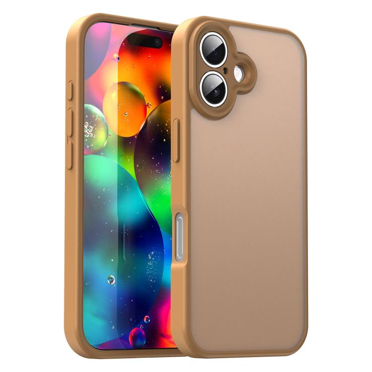 Custodia per telefono Fanying Series con foro per fotocamera di precisione, in PC ibrido TPU traslucido satinato, finitura ibrida TPU traslucida, ibrida in TPU., For iPhone 17 Pro, For iPhone 17