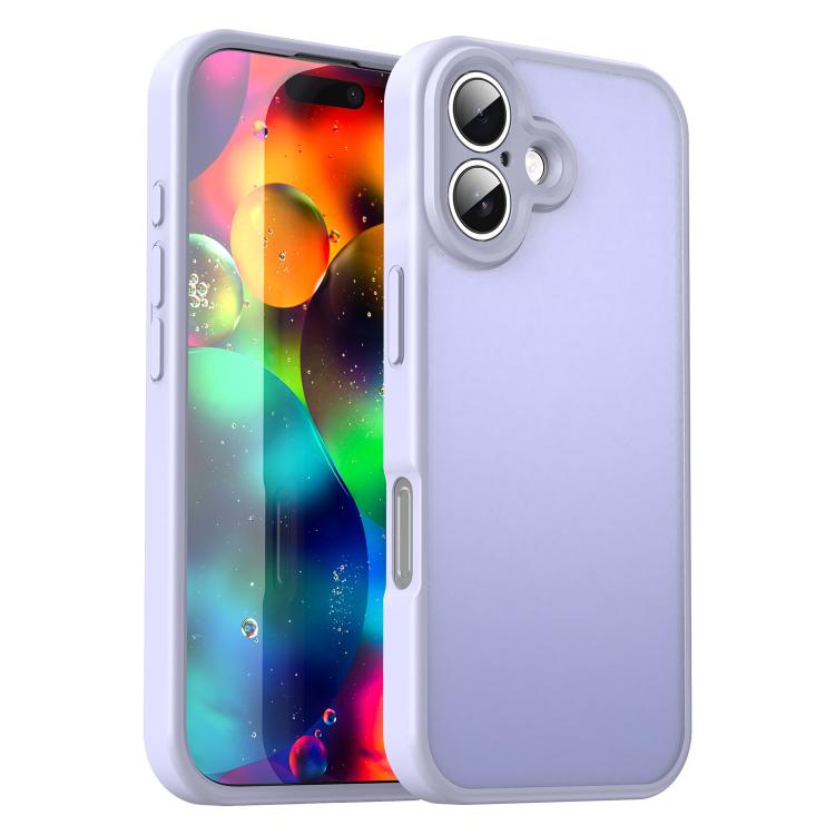 Custodia per telefono Fanying Series con foro per fotocamera di precisione, in PC ibrido TPU traslucido satinato, finitura ibrida TPU traslucida, ibrida in TPU., For iPhone 17 Pro, For iPhone 17