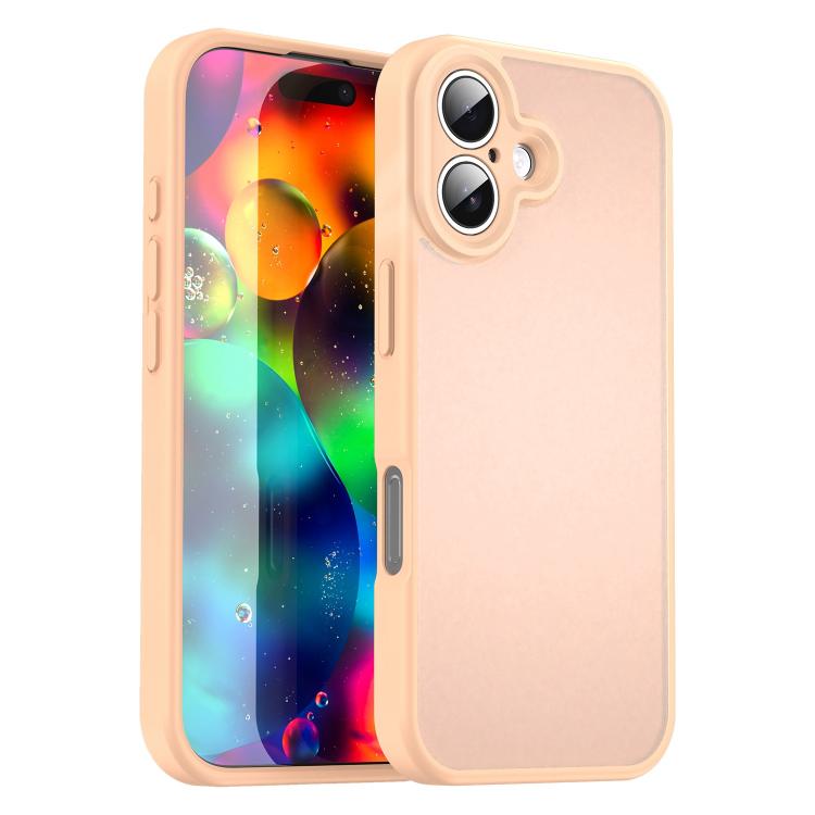 Custodia per telefono Fanying Series con foro per fotocamera di precisione, in PC ibrido TPU traslucido satinato, finitura ibrida TPU traslucida, ibrida in TPU., For iPhone 17 Pro, For iPhone 17