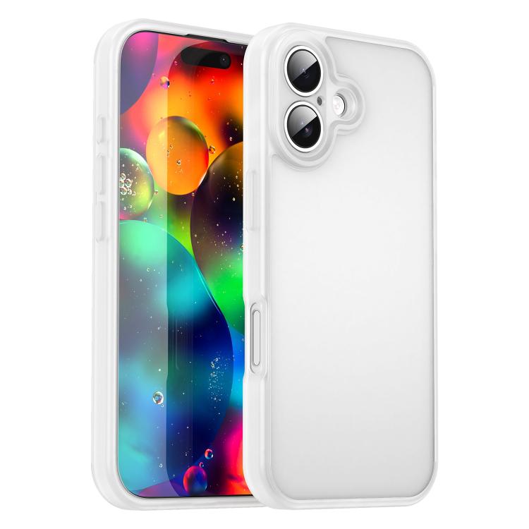 Custodia per telefono Fanying Series con foro per fotocamera di precisione, in PC ibrido TPU traslucido satinato, finitura ibrida TPU traslucida, ibrida in TPU., For iPhone 17 Pro, For iPhone 17