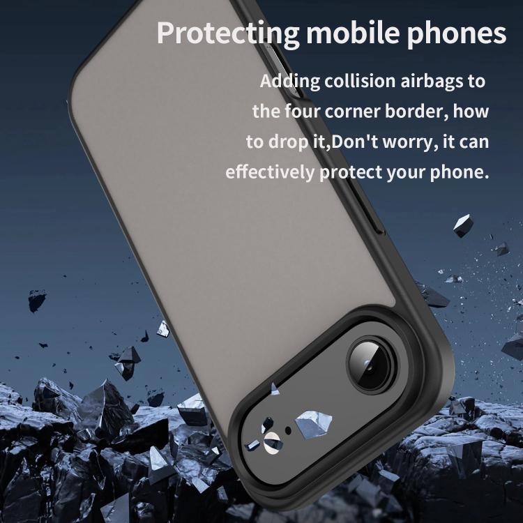 Custodia per telefono Fanying Series con foro per fotocamera di precisione, in PC ibrido TPU traslucido satinato, finitura ibrida TPU traslucida, ibrida in TPU., For iPhone Air, For iPhone 16 Pro Max