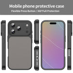 Custodia per telefono Fanying Series con foro per fotocamera di precisione, in PC ibrido TPU traslucido satinato, finitura ibrida TPU traslucida, ibrida in TPU., For iPhone 17 Pro, For iPhone 17