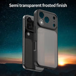 Custodia per telefono Fanying Series con foro per fotocamera di precisione, in PC ibrido TPU traslucido satinato, finitura ibrida TPU traslucida, ibrida in TPU., For iPhone 17 Pro, For iPhone 17