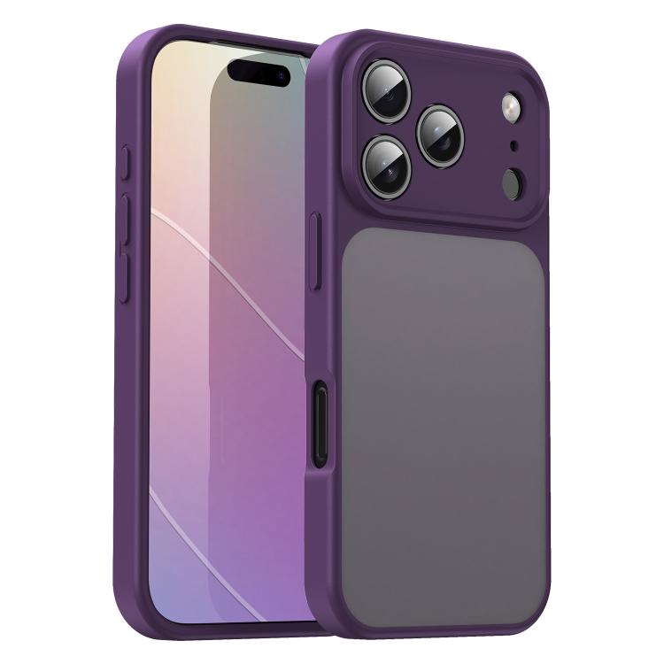 Custodia per telefono Fanying Series con foro per fotocamera di precisione, in PC ibrido TPU traslucido satinato, finitura ibrida TPU traslucida, ibrida in TPU., For iPhone 17 Pro, For iPhone 17