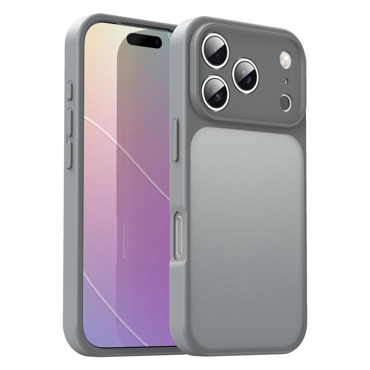Custodia per telefono Fanying Series con foro per fotocamera di precisione, in PC ibrido TPU traslucido satinato, finitura ibrida TPU traslucida, ibrida in TPU., For iPhone 17 Pro, For iPhone 17