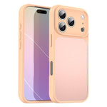 Custodia per telefono Fanying Series con foro per fotocamera di precisione, in PC ibrido TPU traslucido satinato, finitura ibrida TPU traslucida, ibrida in TPU., For iPhone 17 Pro, For iPhone 17