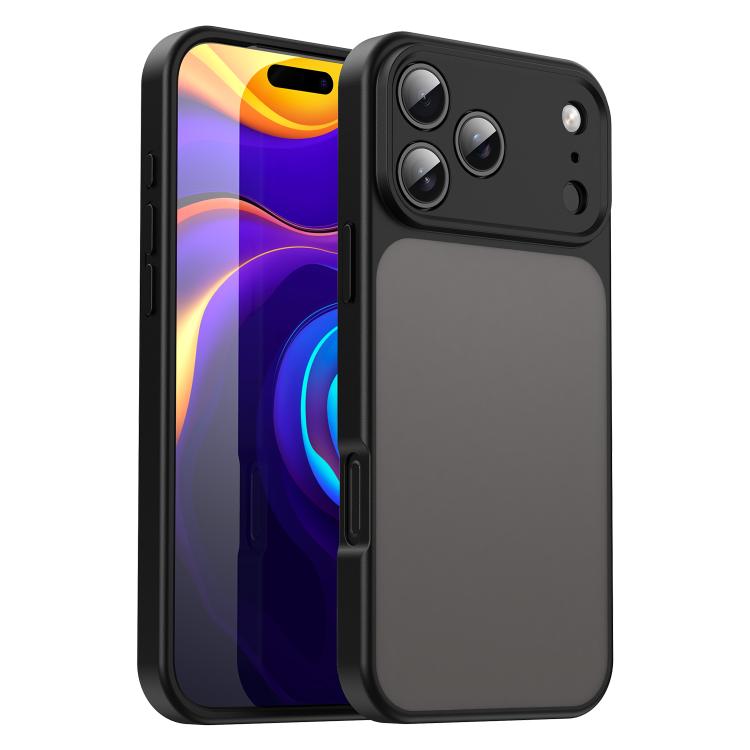 Custodia per telefono Fanying Series con foro per fotocamera di precisione, in PC ibrido TPU traslucido satinato, finitura ibrida TPU traslucida, ibrida in TPU., For iPhone 18 Pro, For iPhone 18 Pro Max