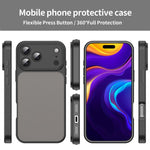 Custodia per telefono Fanying Series con foro per fotocamera di precisione, in PC ibrido TPU traslucido satinato, finitura ibrida TPU traslucida, ibrida in TPU., For iPhone 18 Pro, For iPhone 18 Pro Max
