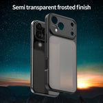 Custodia per telefono Fanying Series con foro per fotocamera di precisione, in PC ibrido TPU traslucido satinato, finitura ibrida TPU traslucida, ibrida in TPU., For iPhone 18 Pro, For iPhone 18 Pro Max