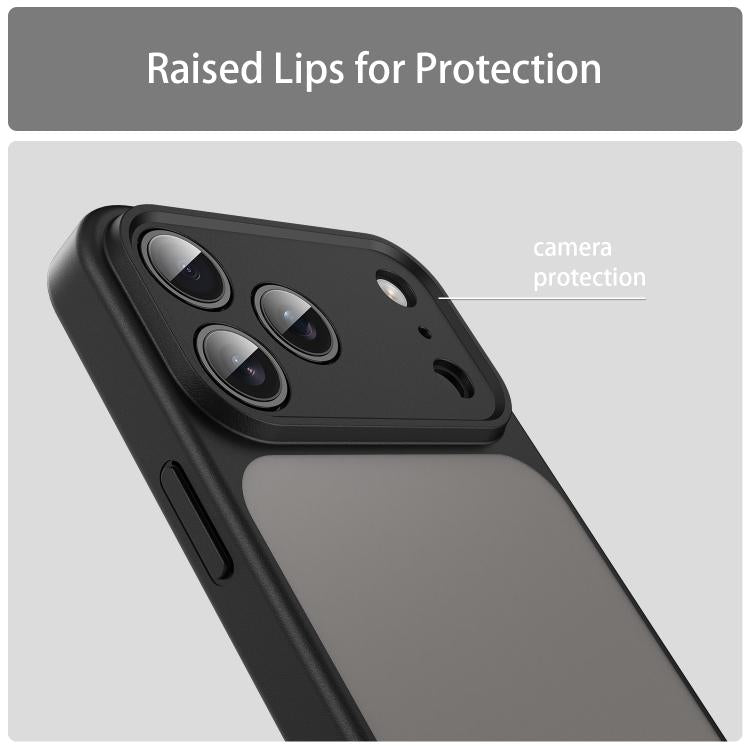 Custodia per telefono Fanying Series con foro per fotocamera di precisione, in PC ibrido TPU traslucido satinato, finitura ibrida TPU traslucida, ibrida in TPU., For iPhone 18 Pro, For iPhone 18 Pro Max