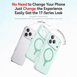 Si trasforma in una custodia magnetica per telefono in silicone liquido serie 17, For iPhone 17 Pro Max, For iPhone 17 Pro, For iPhone 17