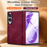 Custodia protettiva per telefono con cerniera e texture effetto pelle di pecora, For Galaxy Z Fold8 5G