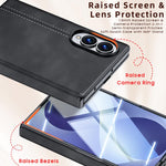 Custodia protettiva per telefono con cerniera e texture effetto pelle di pecora, For Galaxy Z Fold8 5G