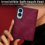 Custodia protettiva per telefono con cerniera e texture effetto pelle di pecora, For Galaxy Z Fold8 5G
