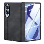Custodia protettiva per telefono con cerniera e texture effetto pelle di pecora, For Galaxy Z Fold8 5G