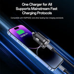 Caricabatterie da auto mini Yesido Y74 PD30W con porta USB-C/Type-C singola., Y74