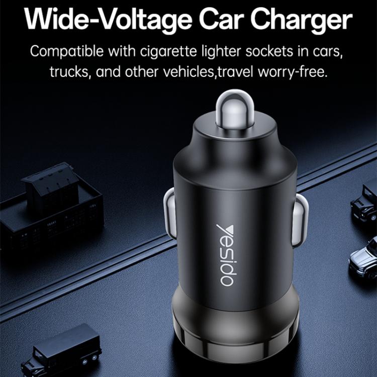 Caricabatterie da auto mini Yesido Y74 PD30W con porta USB-C/Type-C singola., Y74