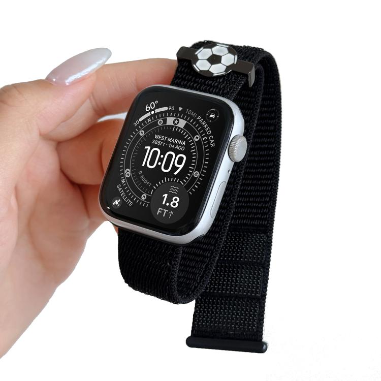 Cinturino in nylon con chiusura a strappo per Apple Watch