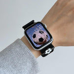 Cinturino per orologio da calcio in nylon con chiusura a strappo, For Apple Watch 46mm / 49mm / 45mm / 44mm, For Apple Watch 42mm / 41mm / 40mm / 38mm