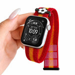 Cinturino per orologio da calcio in nylon con chiusura a strappo, For Apple Watch 46mm / 49mm / 45mm / 44mm, For Apple Watch 42mm / 41mm / 40mm / 38mm