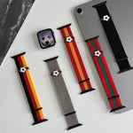 Cinturino per orologio da calcio in nylon con chiusura a strappo, For Apple Watch 46mm / 49mm / 45mm / 44mm, For Apple Watch 42mm / 41mm / 40mm / 38mm