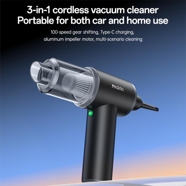 Aspirapolvere senza fili Yesido VC15 3 in 1, doppio utilizzo per auto e casa, VC15