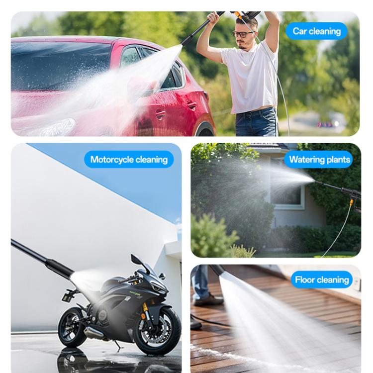Idropulitrice portatile senza fili Yesido VC18 ad alta pressione per auto