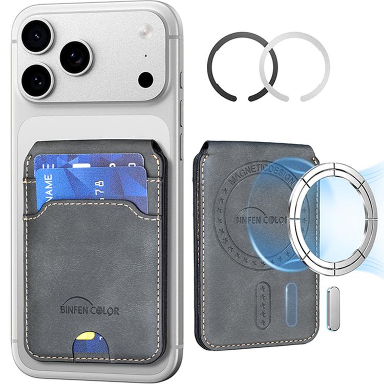 Borsa porta carte in pelle magnetica RFID verticale con cerniera in metallo BFK41