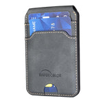 Borsa porta carte in pelle magnetica RFID verticale con cerniera in metallo BFK41