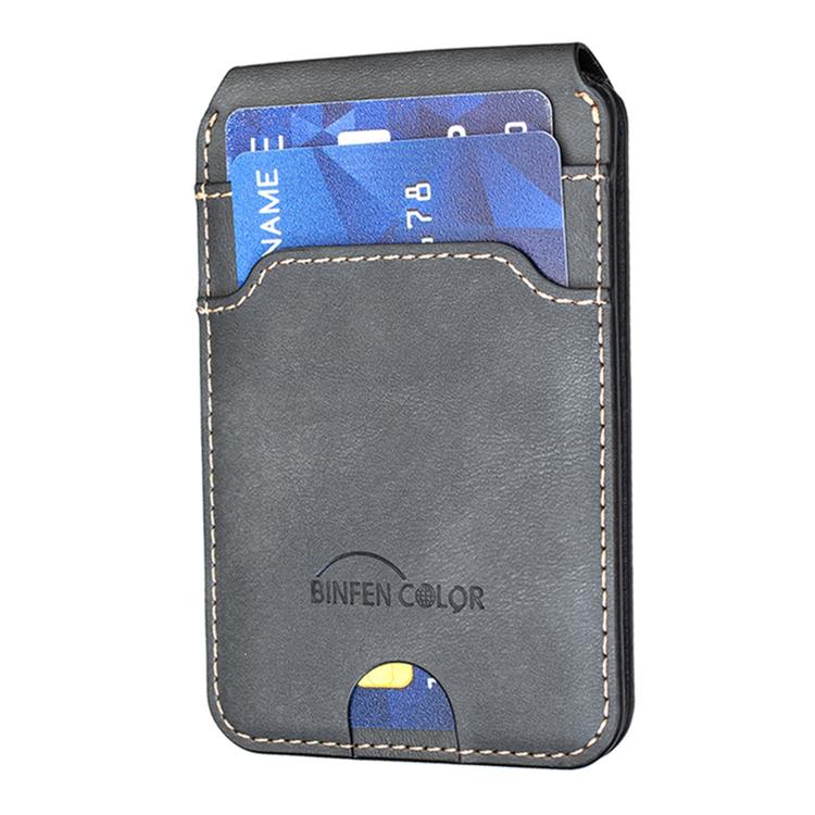Borsa porta carte in pelle magnetica RFID verticale con cerniera in metallo BFK41