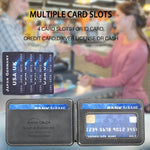 Borsa porta carte in pelle magnetica RFID verticale con cerniera in metallo BFK41