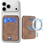 Borsa porta carte in pelle magnetica RFID verticale con cerniera in metallo BFK41