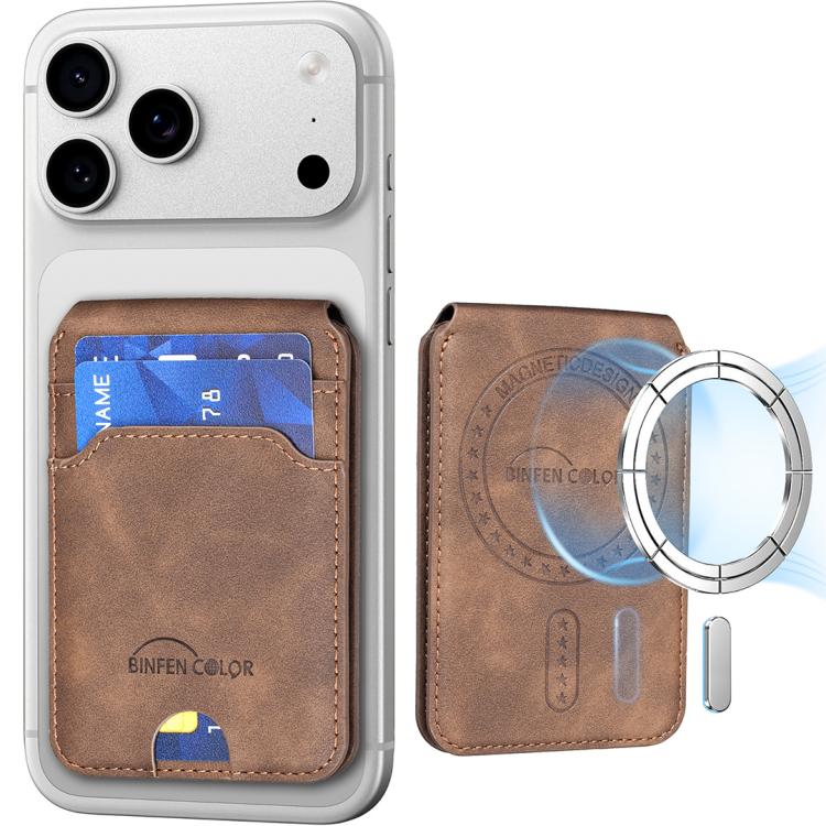 Borsa porta carte in pelle magnetica RFID verticale con cerniera in metallo BFK41