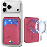 Borsa porta carte in pelle magnetica RFID verticale con cerniera in metallo BFK41