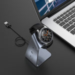 Per Samsung R800 / Galaxy Watch Supporto per caricabatterie magnetico universale in lega di alluminio con protezione chip, supporto ricarica rapida, For Samsung R800