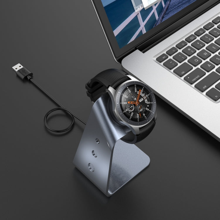 Per Samsung R800 / Galaxy Watch Supporto per caricabatterie magnetico universale in lega di alluminio con protezione chip, supporto ricarica rapida, For Samsung R800