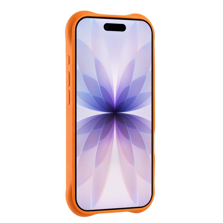 Custodia in silicone con supporto magnetico girevole per iPhone 17 Pro Max