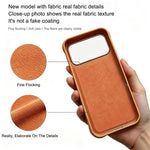 Custodia in silicone con supporto magnetico girevole per iPhone 17 Pro Max