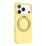 Custodia per telefono in silicone con supporto magnetico girevole a 360 gradi e texture a onde d'acqua., For iPhone 17 Pro Max, For iPhone 17 Pro, For iPhone 17