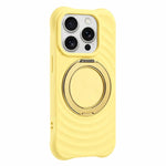 Custodia per telefono in silicone con supporto magnetico girevole a 360 gradi e texture a onde d'acqua., For iPhone 14 Pro, For iPhone 14 Pro Max, For iPhone 13 Pro Max