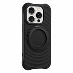 Custodia per telefono in silicone con supporto magnetico girevole a 360 gradi e texture a onde d'acqua., For iPhone 13 Pro