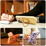 Custodia per telefono in silicone con supporto magnetico girevole a 360 gradi e texture a onde d'acqua., For iPhone 13 Pro