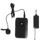 Microfono wireless VHF a doppio canale E8 2 in 1, Headset, Lavalier