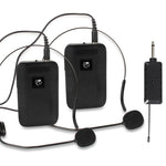 Microfono wireless VHF a doppio canale E8 da 1 a 2, Headset, Lavalier