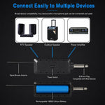 Microfono wireless VHF a doppio canale E8 da 1 a 2, Headset, Lavalier