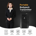 Microfono wireless VHF a doppio canale E8 da 1 a 2, Headset, Lavalier
