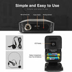Microfono wireless VHF a doppio canale E8 da 1 a 2, Headset, Lavalier