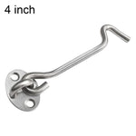 Gancio e occhiello in acciaio inox per porte e finestre