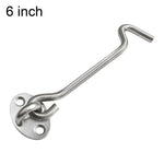 Gancio e occhiello in acciaio inox per porte e finestre